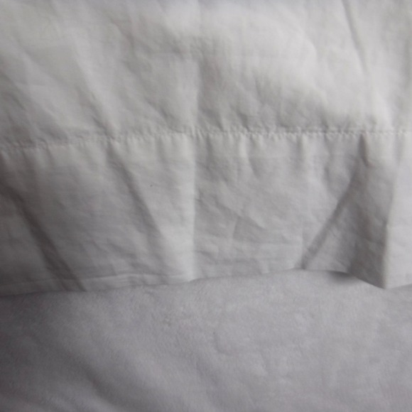 ZARA WOMAN'S EMBROIDERED MIDI DRESS WHITE BLUE  GAUZY SLEEVELESS SIZE LARGE - Picture 14 of 15